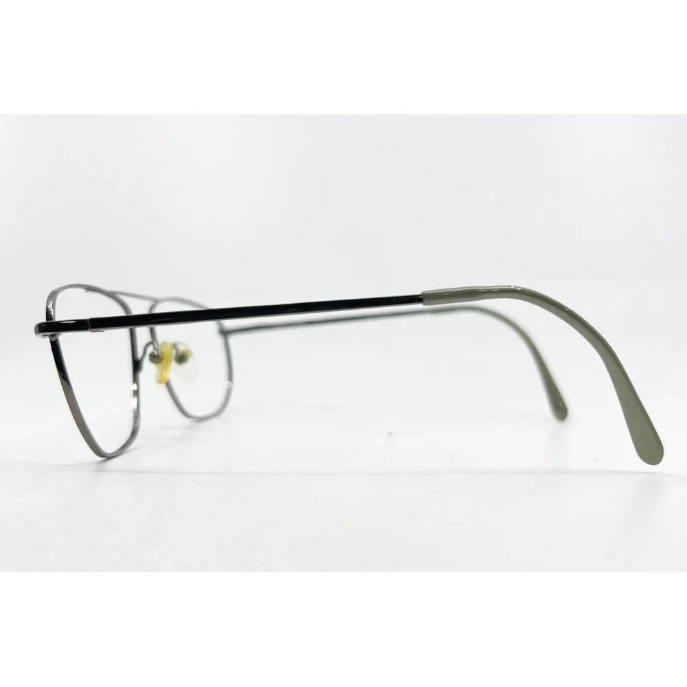 PRO1526 Eyeglass Frames Mens Gunmetal Aviator Double Bridge 56-16-145